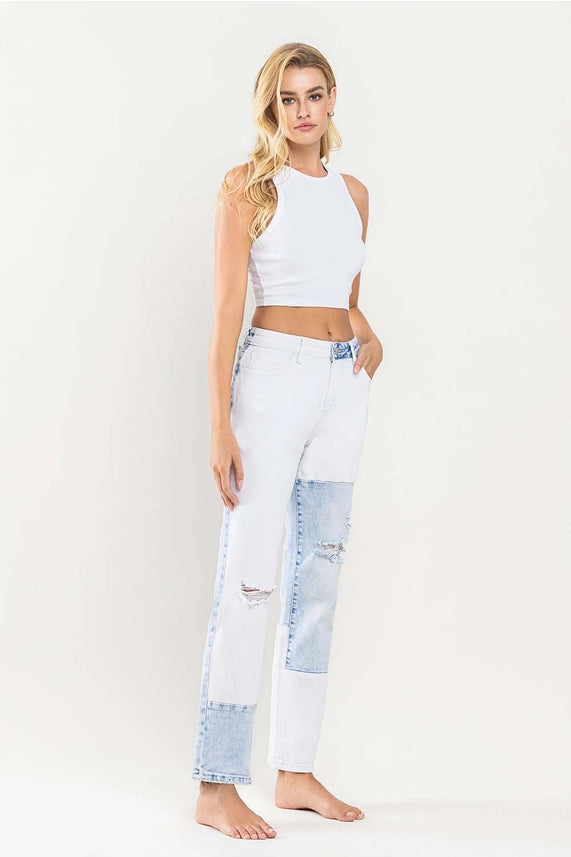 Boyfriend Color Block Straight