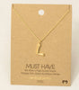 Fame Bubble Letter Pendant Necklace