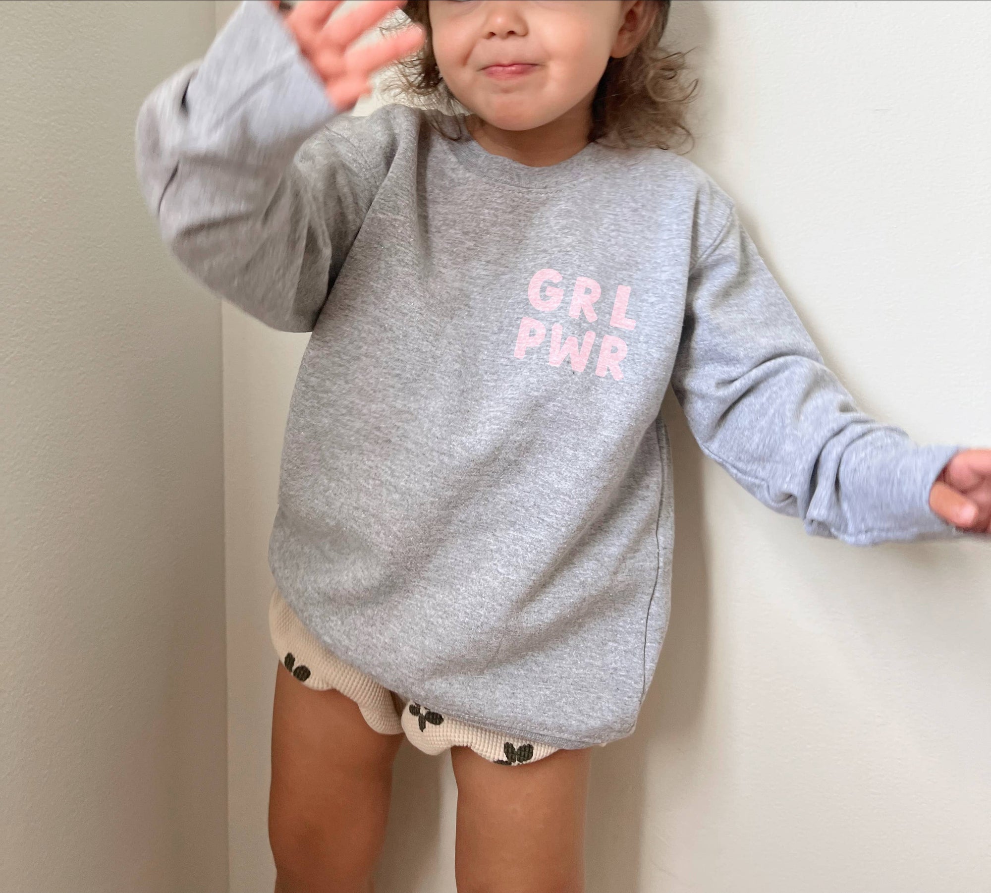 GRL PWR TODDLER CREWNECK