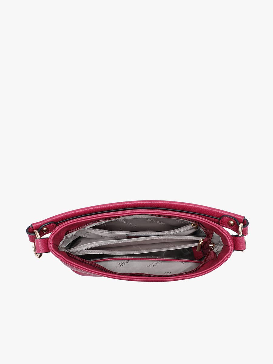 Jen & Co. Amari Structured Satchel w/ Dual Side Pockets