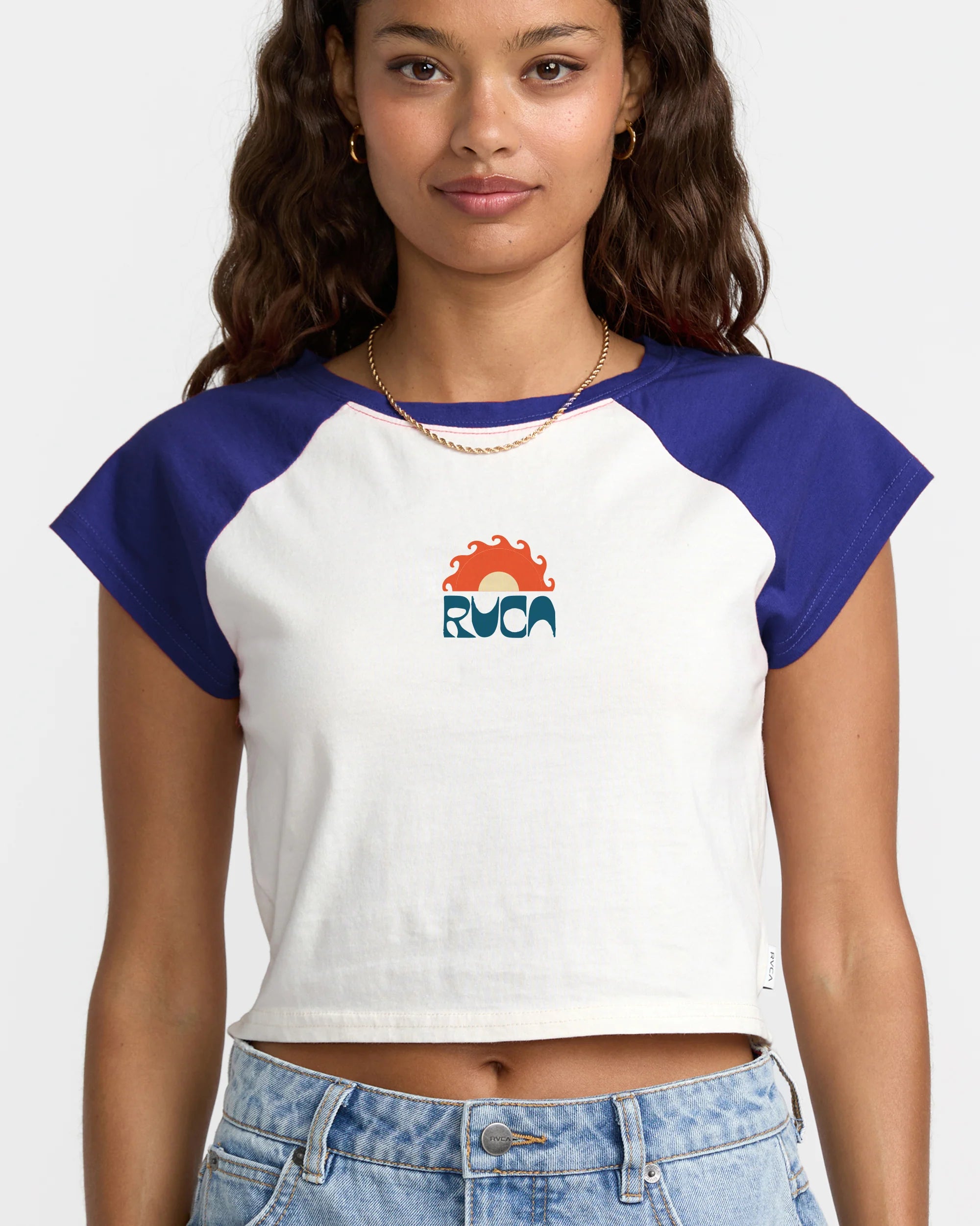 Women's RVCA Baby Raglan Tee