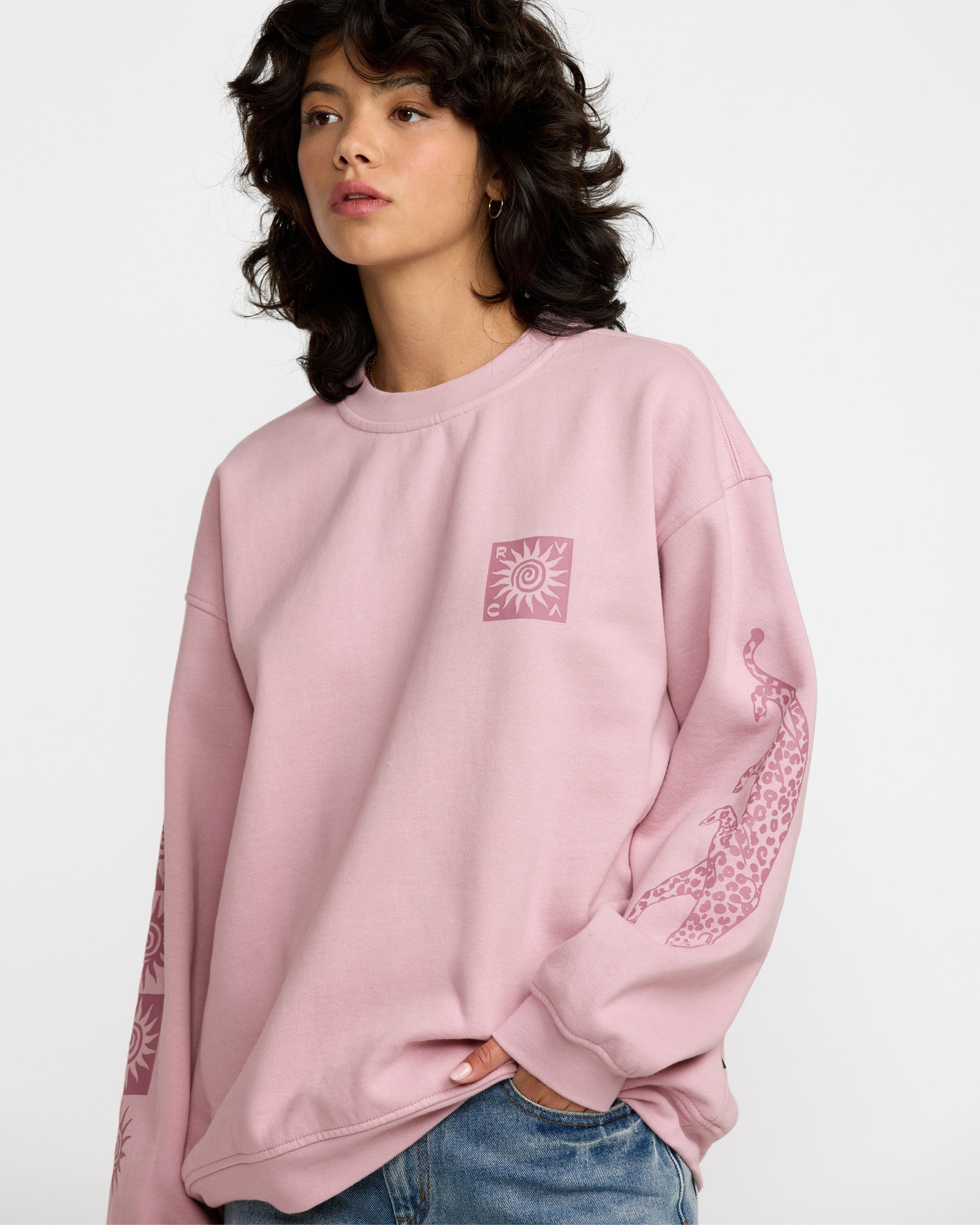 RVCA Women's Baggie Boyfriend Crew