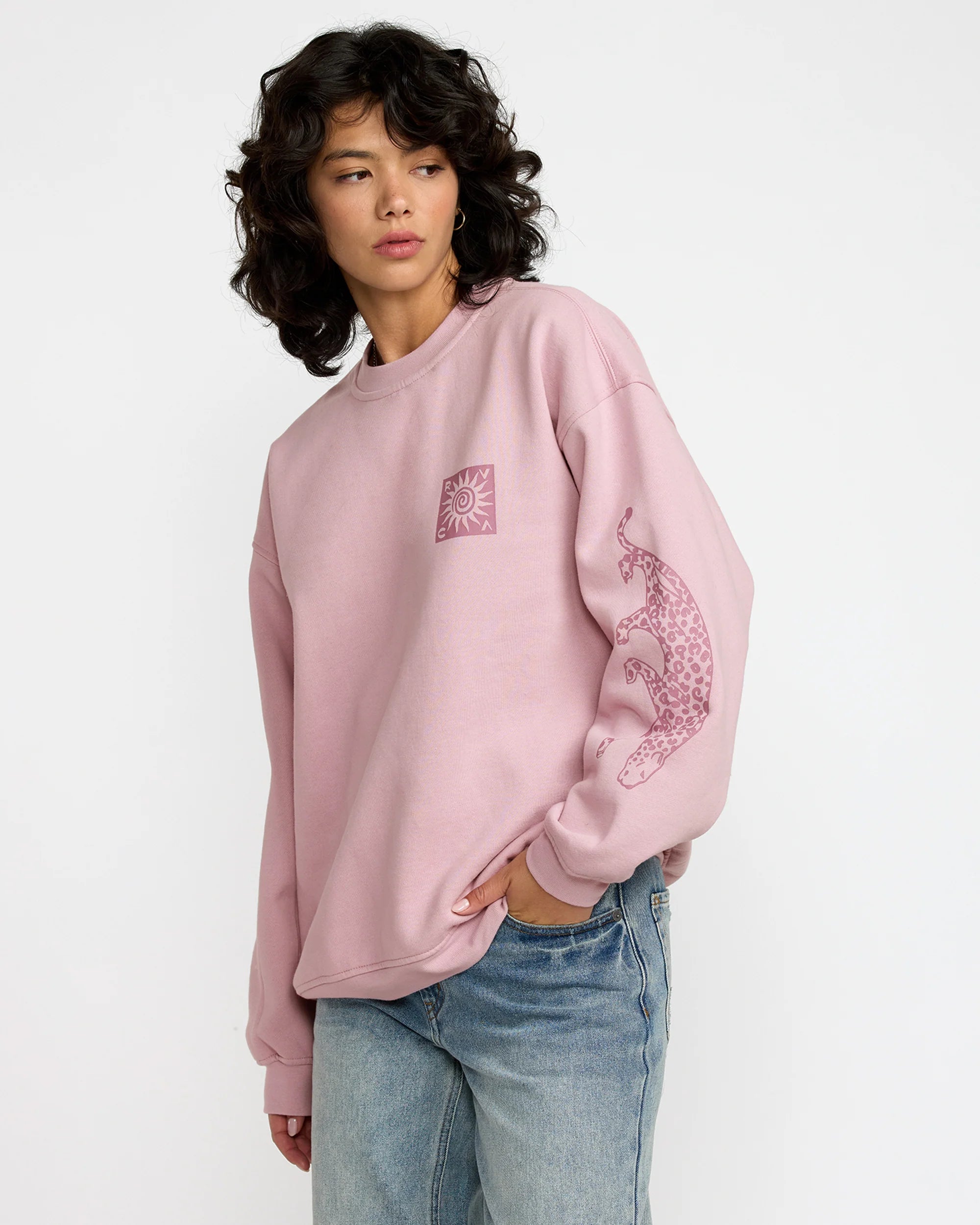 RVCA Women's Baggie Boyfriend Crew