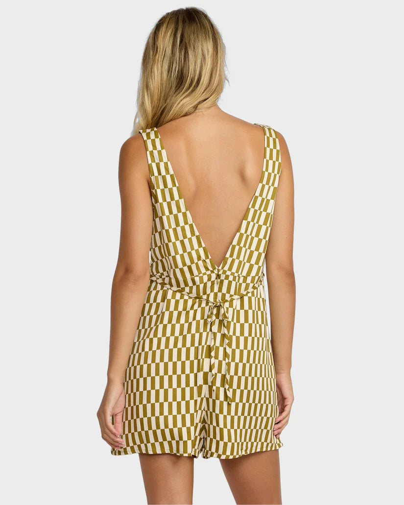 RVCA WOMENS SUNNIE JUMPER COVER UP ROMPER