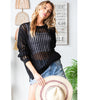 Veveret Loose Fit Crochet Sweater