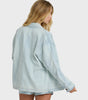 Billabong Women's Jade Saltwashed Long Sleeve Woven Top