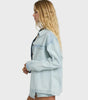 Billabong Women's Jade Saltwashed Long Sleeve Woven Top