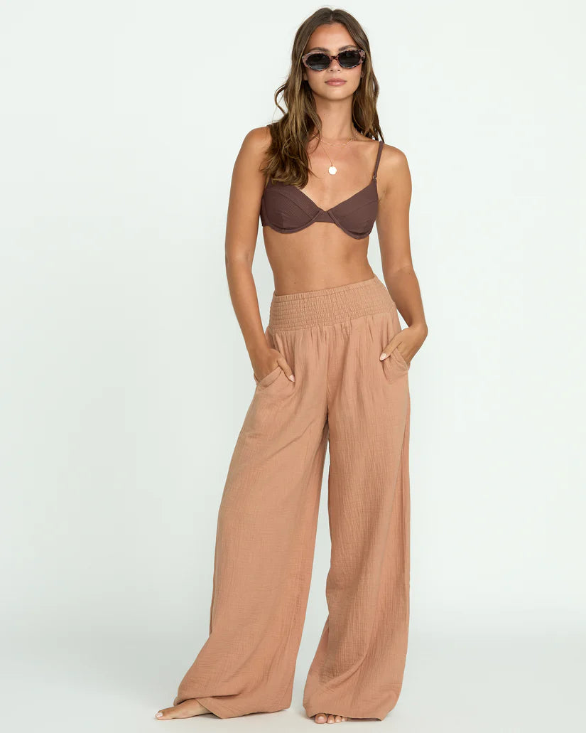 Billabong New Waves Gauze Elastic Waist Pants