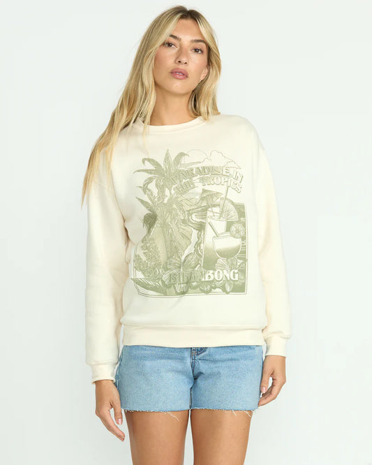 Billabong Paradise Awaits Crewneck Sweatshirt