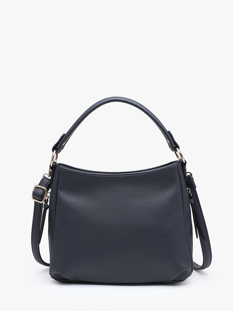Jen & Co. Amari Structured Satchel w/ Dual Side Pockets