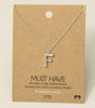 Fame Bubble Letter Pendant Necklace