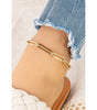 Stainless Steel Oval Chain Link Anklet