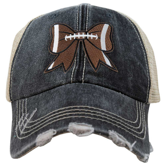Katydid Football Bow Coquette Patch Trucker Hat