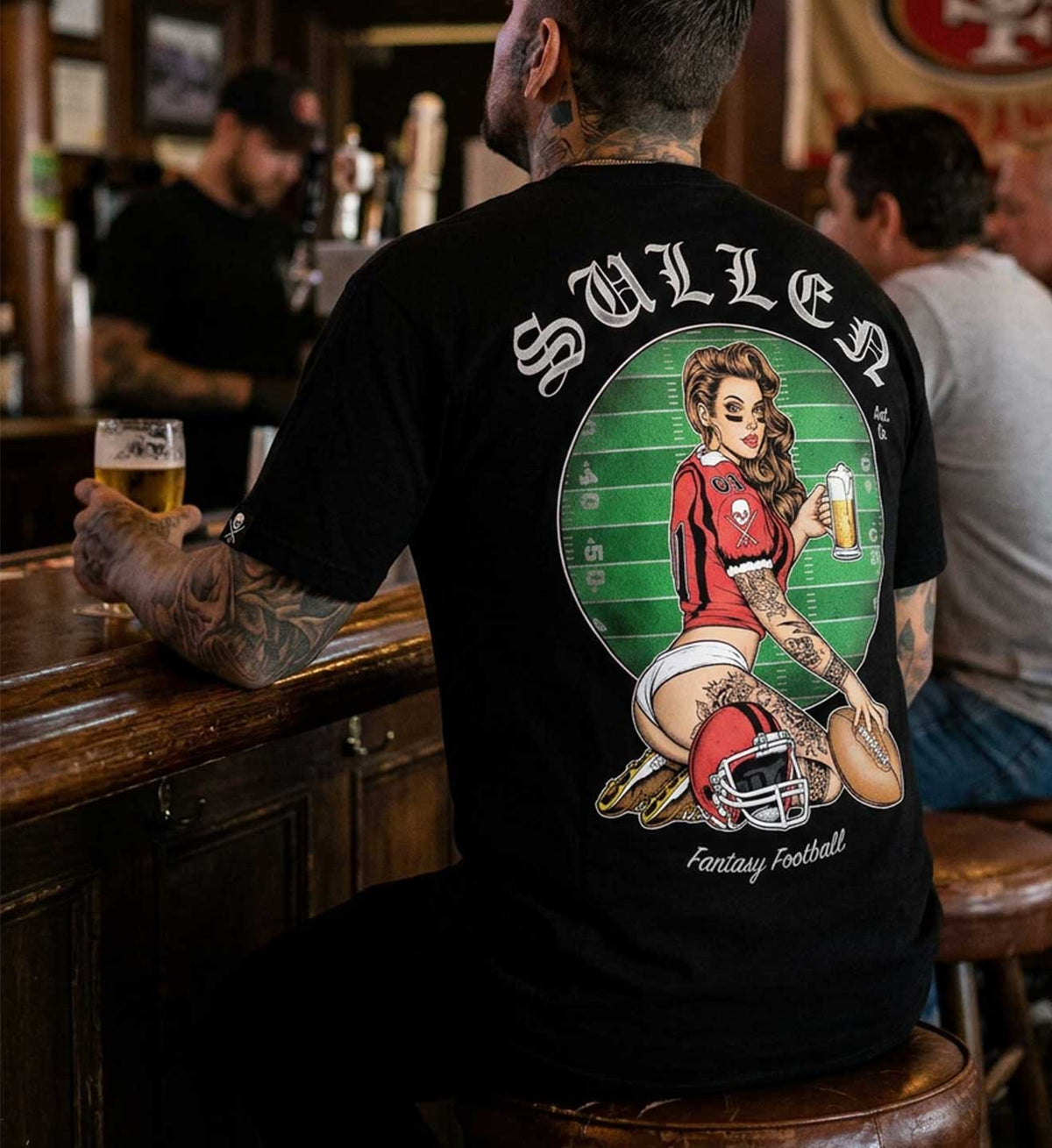 Sullen Men's Fantasy Football "1 TON" Tee