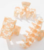 Adorro Pumpkin Checkmate Assorted Claw Clip
