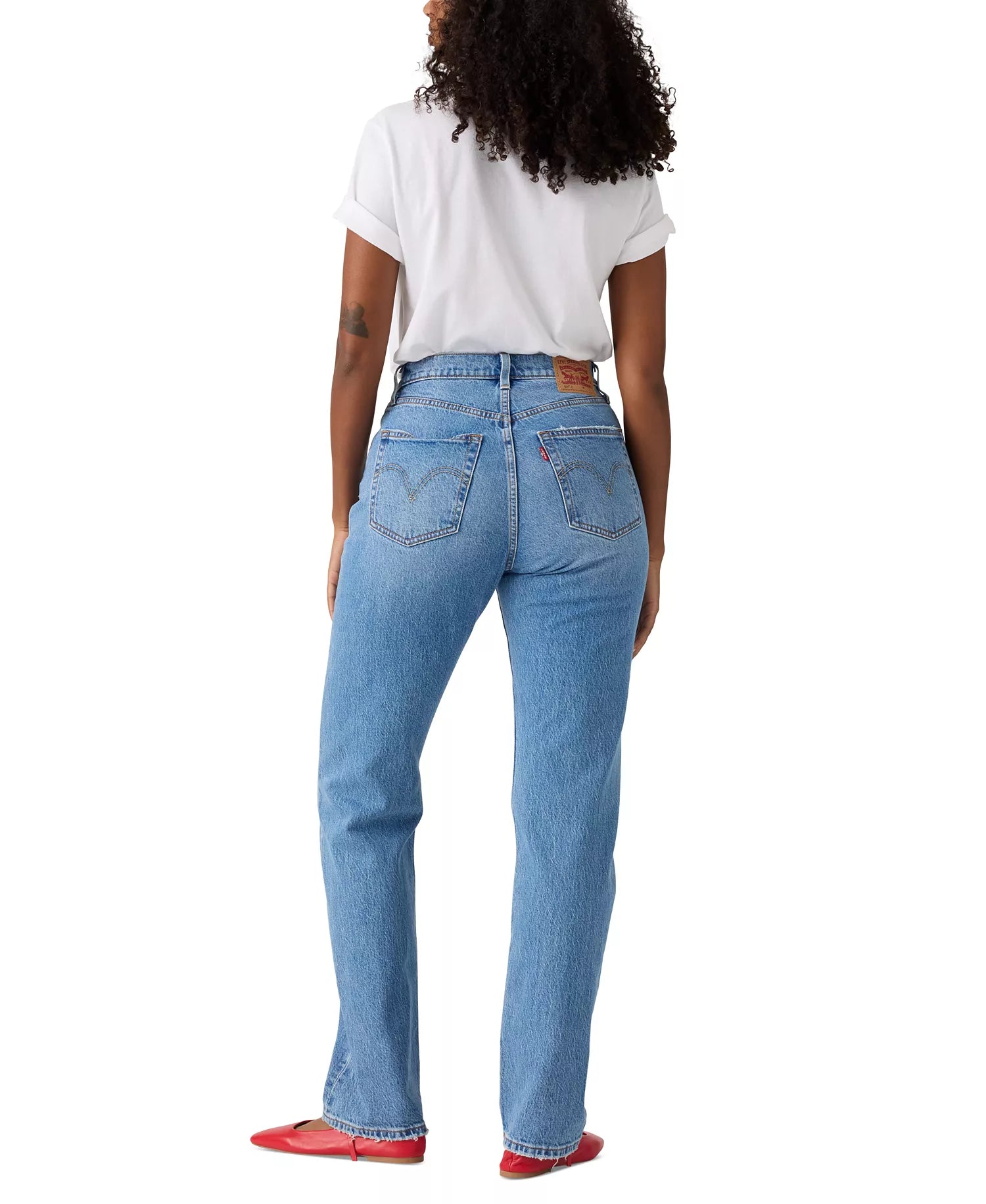 Levi's Women's 501 Curve High-Rise Straight-Leg Jeans