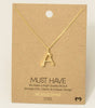 Fame Bubble Letter Pendant Necklace