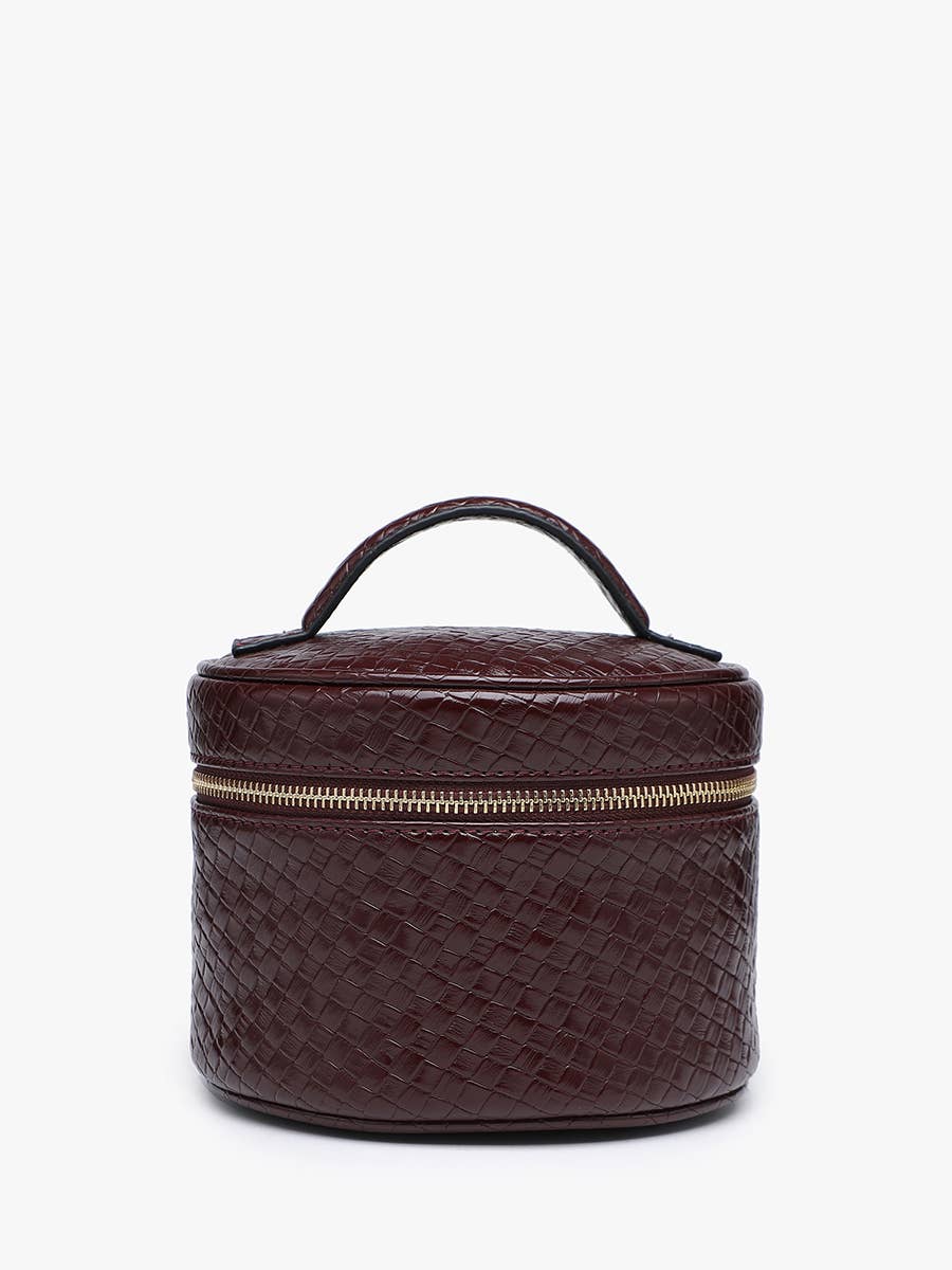 Jen & Co. Marianna Faux Woven Travel Cosmetic Bag