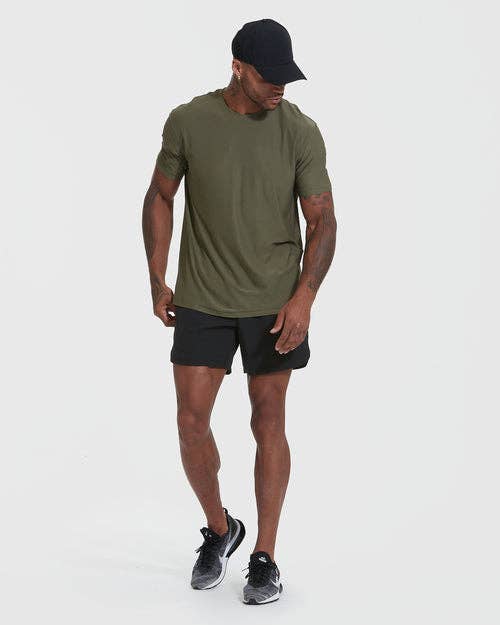 True Classic Men's Short Sleeve T-Shirt | Active | Crew Neck