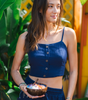 Lotus and Luna Oxford Cruisin Crop Top