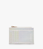 Jen & Co. Sia Zip Card Holder Wallet – Compact Vegan Leather