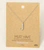 Fame Bubble Letter Pendant Necklace