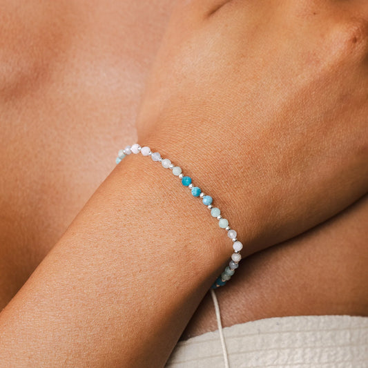 Lotus and Luna 3mm Healing Bracelet