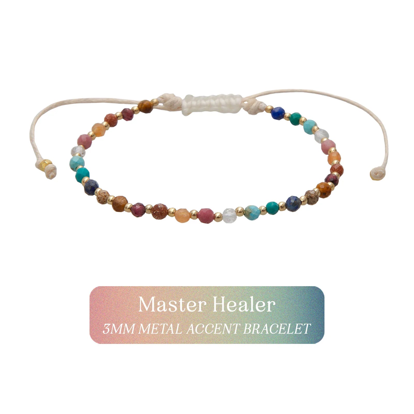 Lotus and Luna 3mm Healing Bracelet