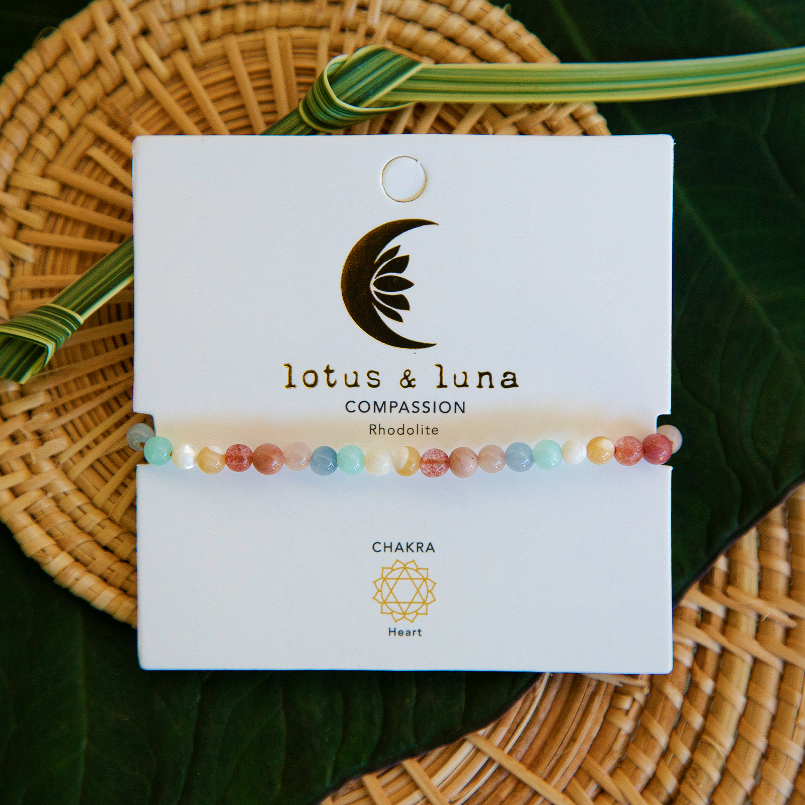 Lotus and Luna Compassion 4mm Healing Bracelet
