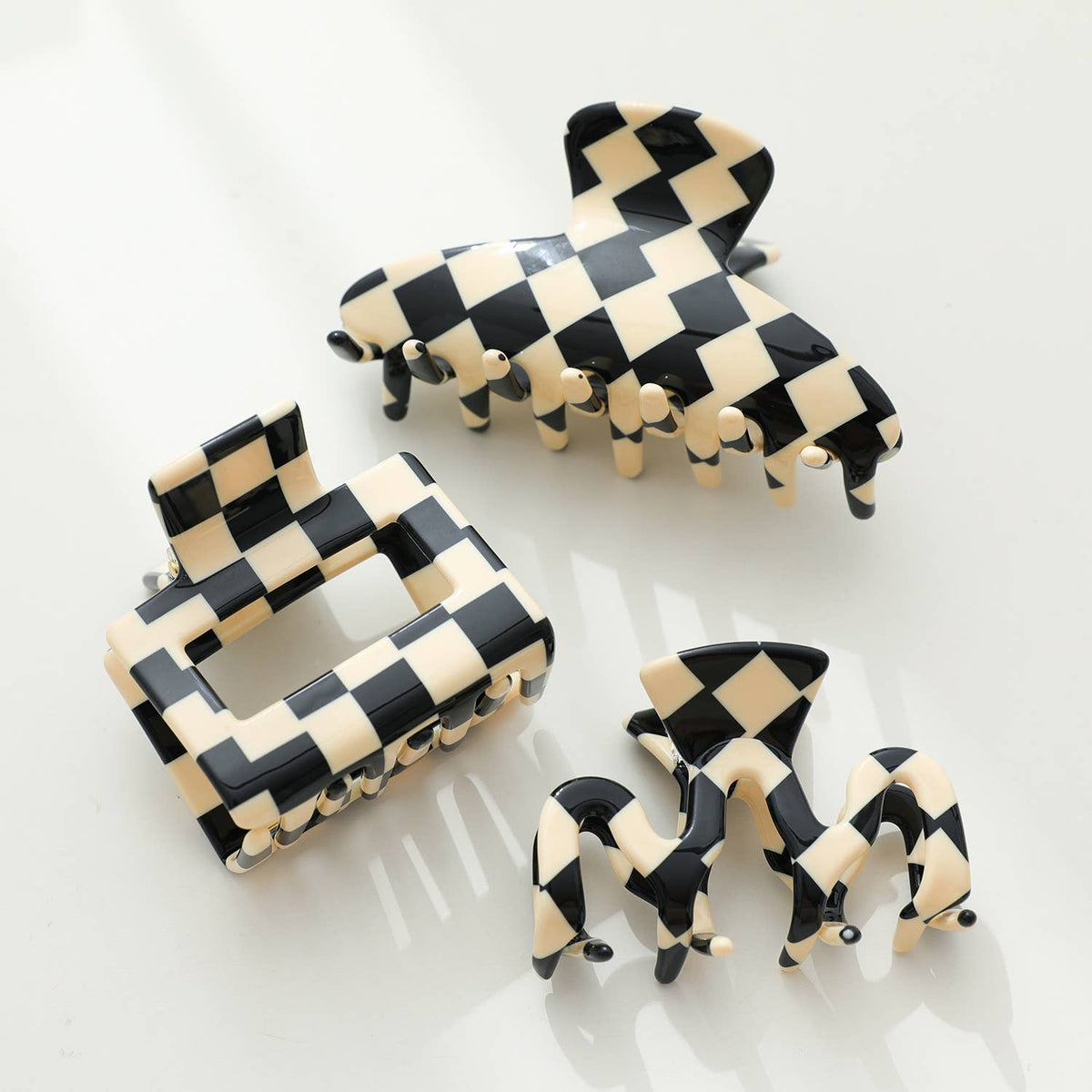 Adorro Checkmate Assorted Claw Clips