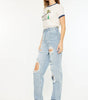 KanCan Women's High Rise 90's Baggy Jeans