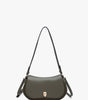 Jen & Co. Quinn Faux Suede Shoulder Bag w/ Push Lock