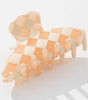Adorro Pumpkin Checkmate Assorted Claw Clip