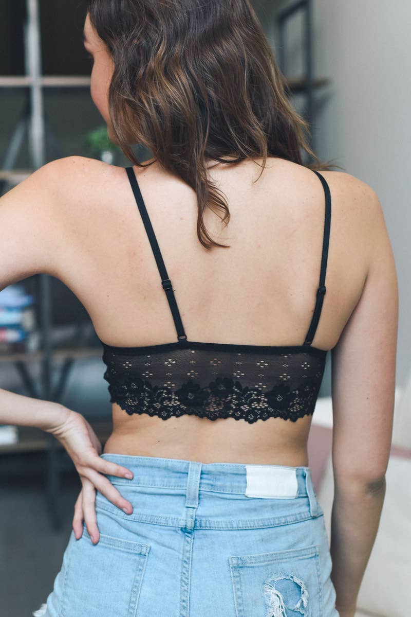 Leto Romantic Floral Lace Bralette - Sexy and Comfortable 💖
