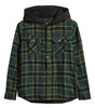 Parkway II Plaid Cotton Hooded Snap-Up Shirt Jacket
