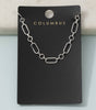 Gold Dipped Paperclip Oval Link Chain Necklace