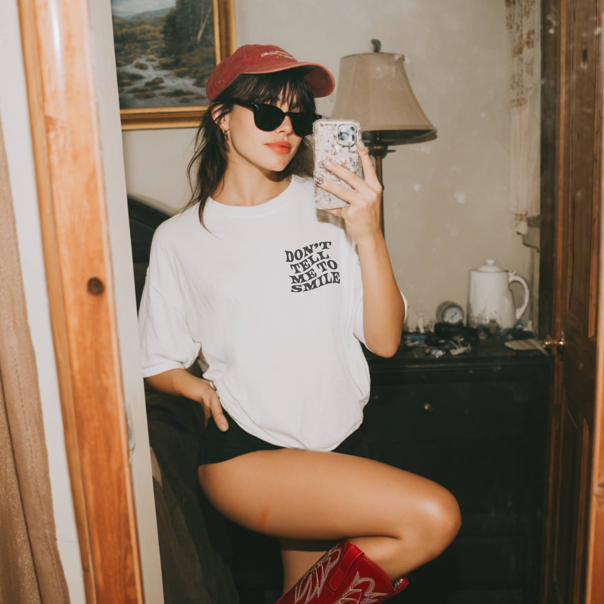 Lola Magnolia Women's DON'T TELL ME TO SMILE Tee