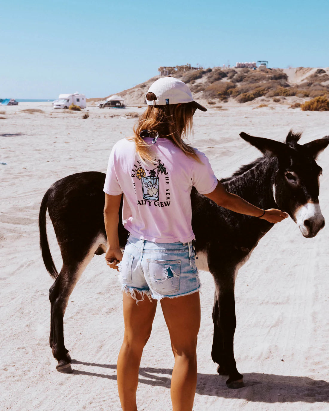 Salty Crew Ocean Spray Crop Tee