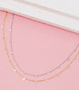 Dainty Mini Disc Station Necklace