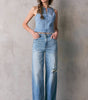 Hidden Women's Logan Distressed Dad Jeans