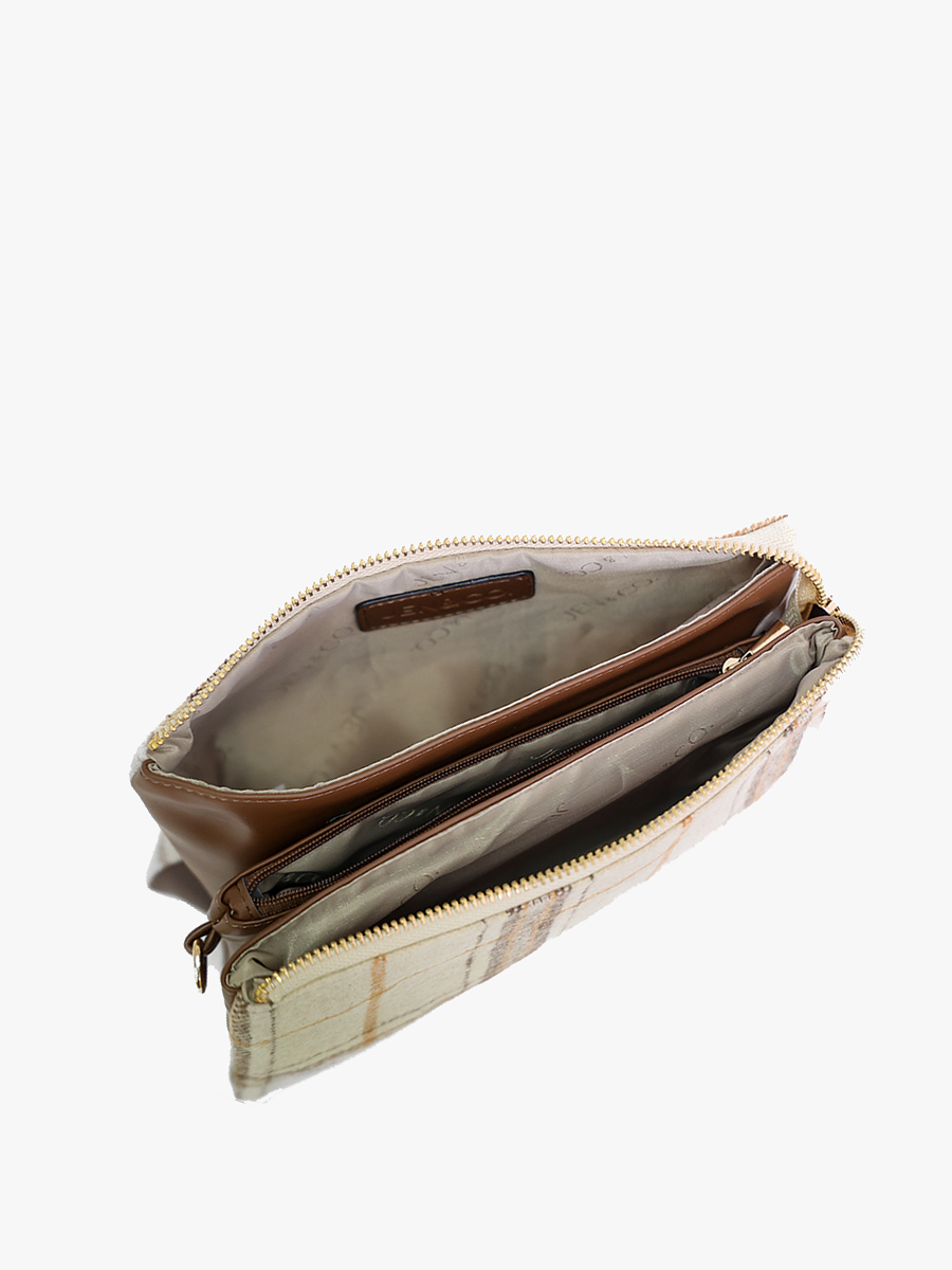 Jen & Co. Riley Monogrammable 3 Compartment Crossbody/Wristlet
