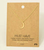 Moon Crescent Pendant Necklace