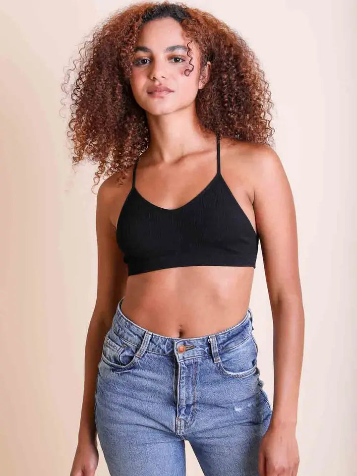 Leto Original - Tattoo Mesh Racerback Bralette