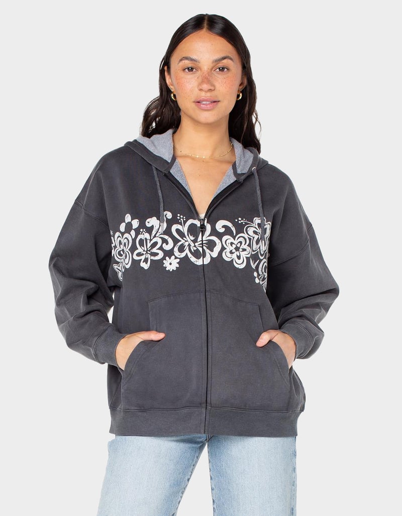 Roxy Women's Lineup Oversized Zip Hoodie