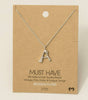 Fame Bubble Letter Pendant Necklace