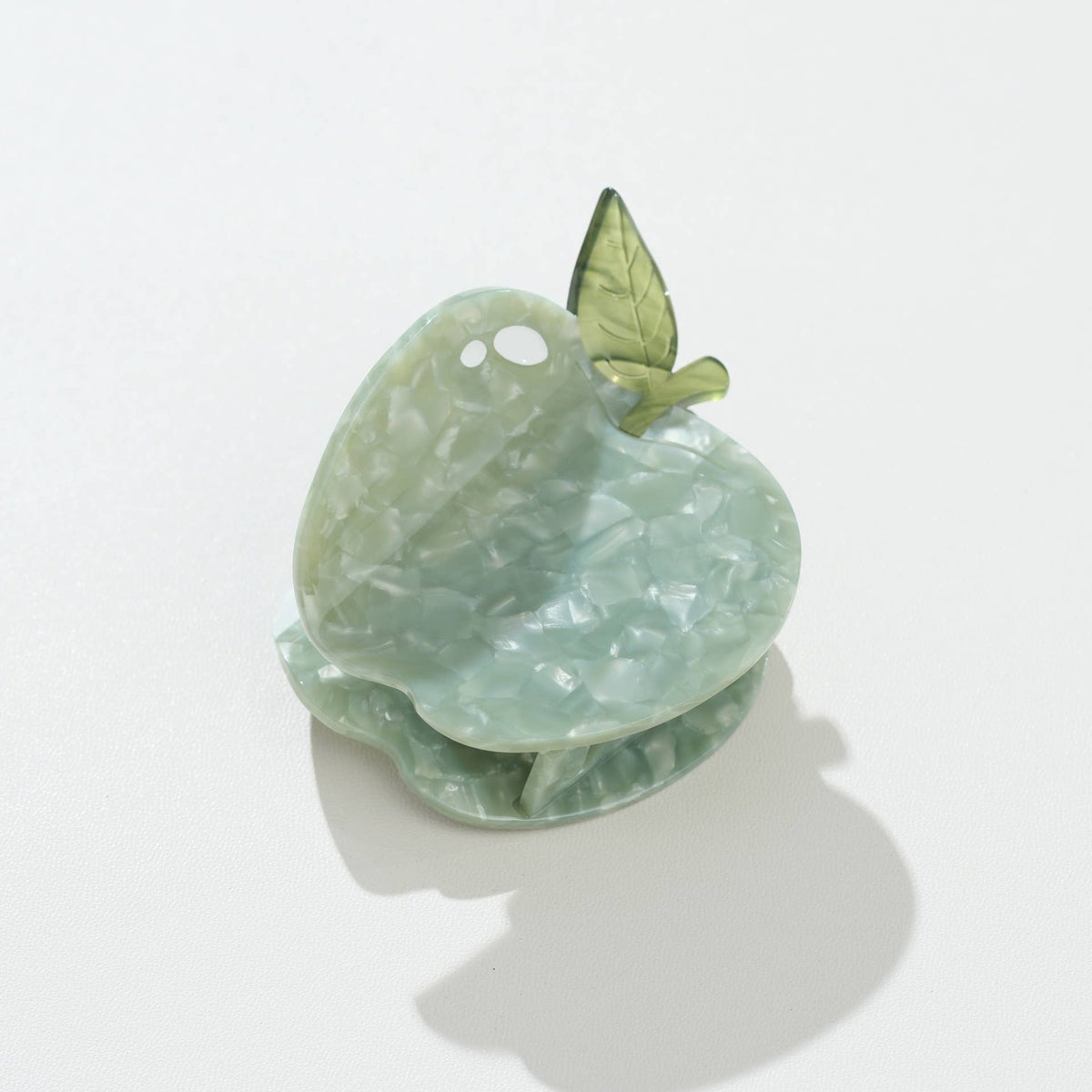 Adorro Red & Green Apple Claw Clip