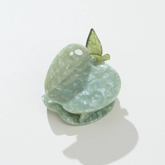 Adorro Red & Green Apple Claw Clip