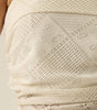 Promesa Crochet Lace Cropped Handkerchief Halter Tube Top