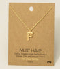 Fame Bubble Letter Pendant Necklace