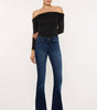 KanCan Women's Mid-Rise Flare Jeans